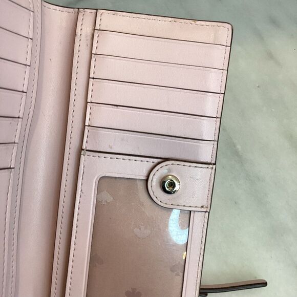 Kate Spade Cross Grain Leather Wallet Sleek Minimalist Design - Picture 16 of 16